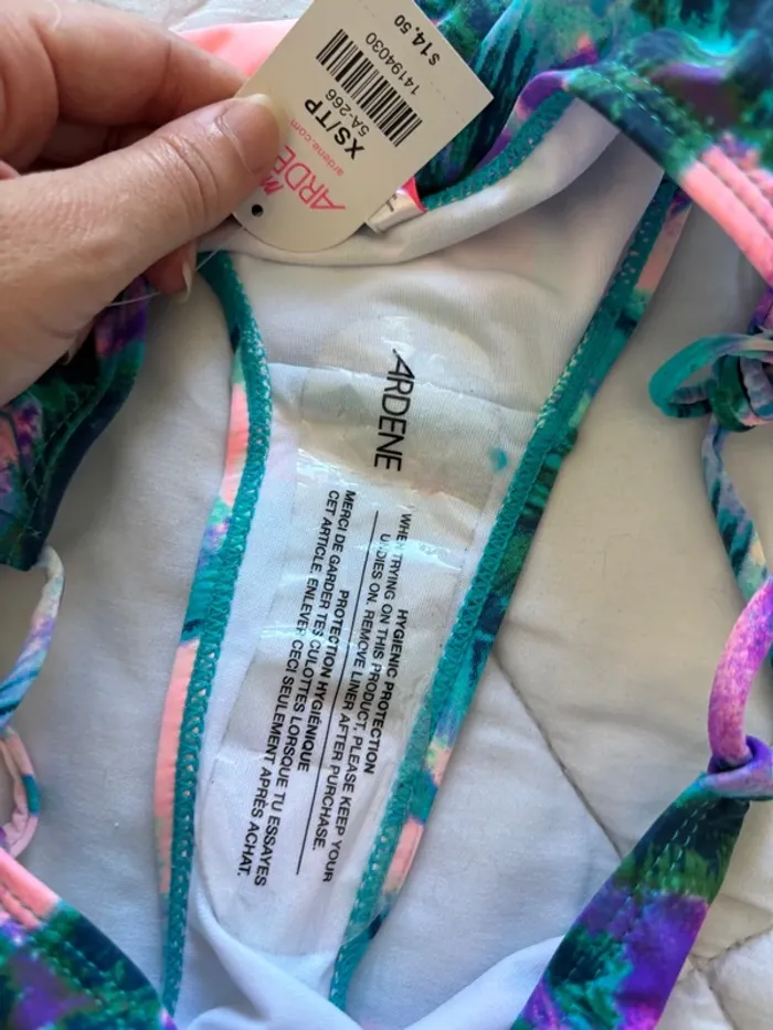 Lot 4 maillots de bain bikini bas et haut fluo multicolore Penti Ardene taille XS/34 neuf - photo numéro 19