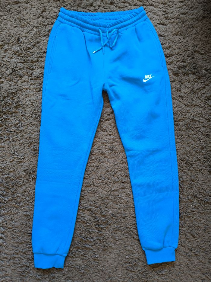 ensemble Sweat à capuche et bas de jogging bleu Nike femme taille M - photo numéro 3
