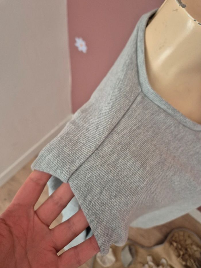 Pull gris Kiabi taille XL - photo numéro 4