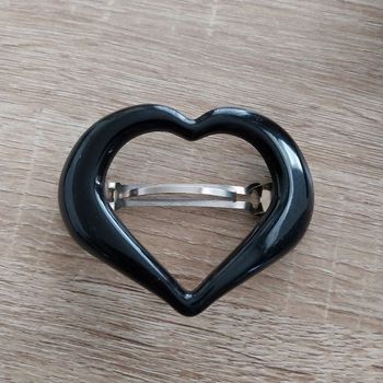 Pince accessoire cheveux grand cœur barrette