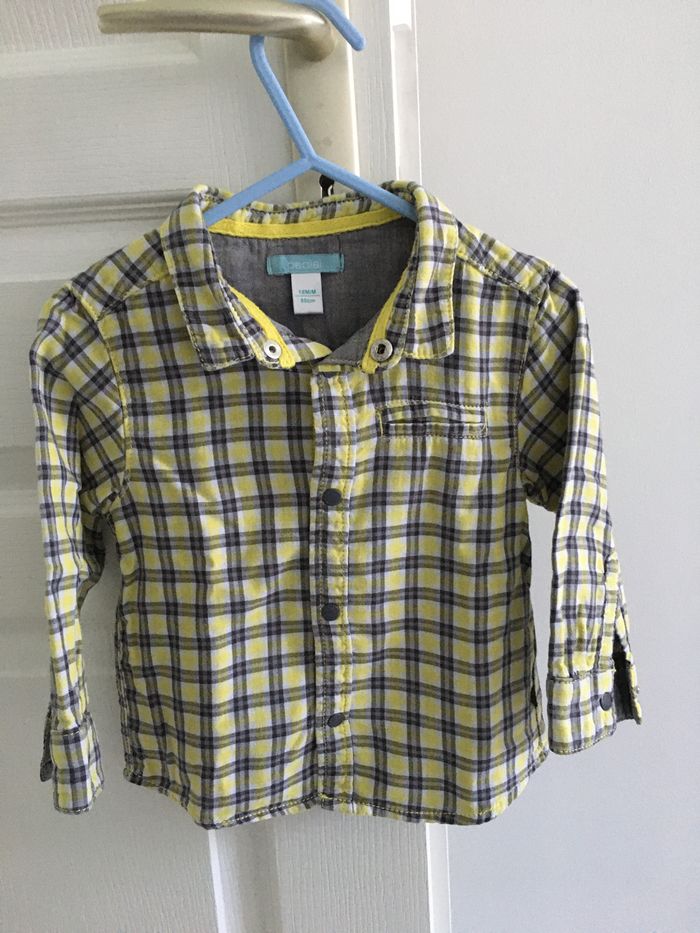 Chemise garçon manches longues Okaidi 18 mois