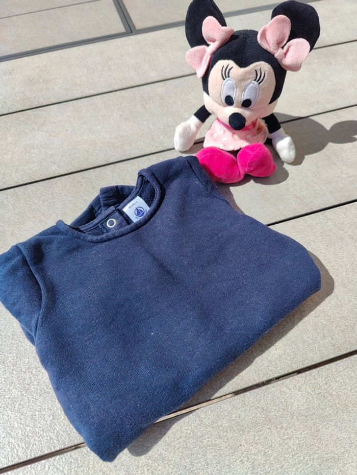 Jolie robe bleu marine petit bateau 18 mois