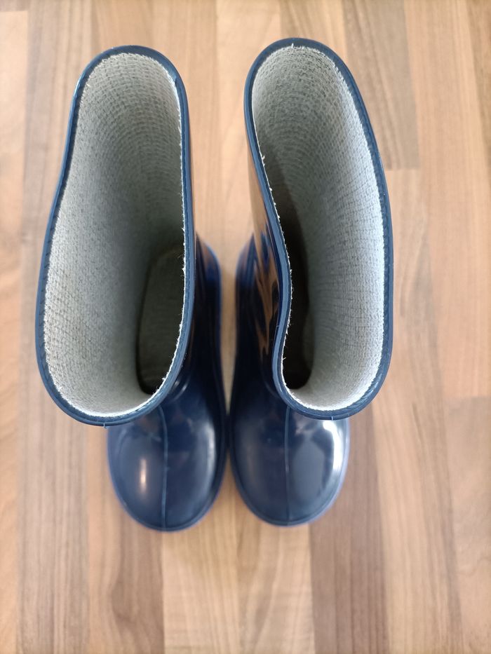Bottes de pluie bleues marine et clair 26 - photo numéro 7