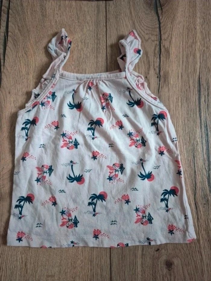 🌞 Lot 5 hauts été bébé fille 12 mois /80 cm Sequins, volants & couleurs - photo numéro 9