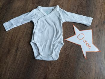 Body uni blanc naissance