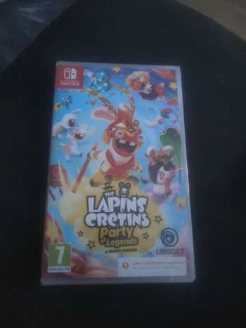 Jeu de switch lapins crétins party of legends neuf blister