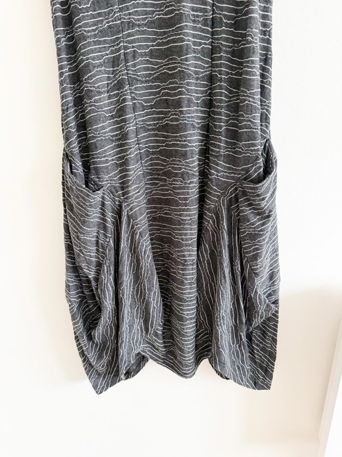 Robe midi grise vintage taille 36 S - photo numéro 3