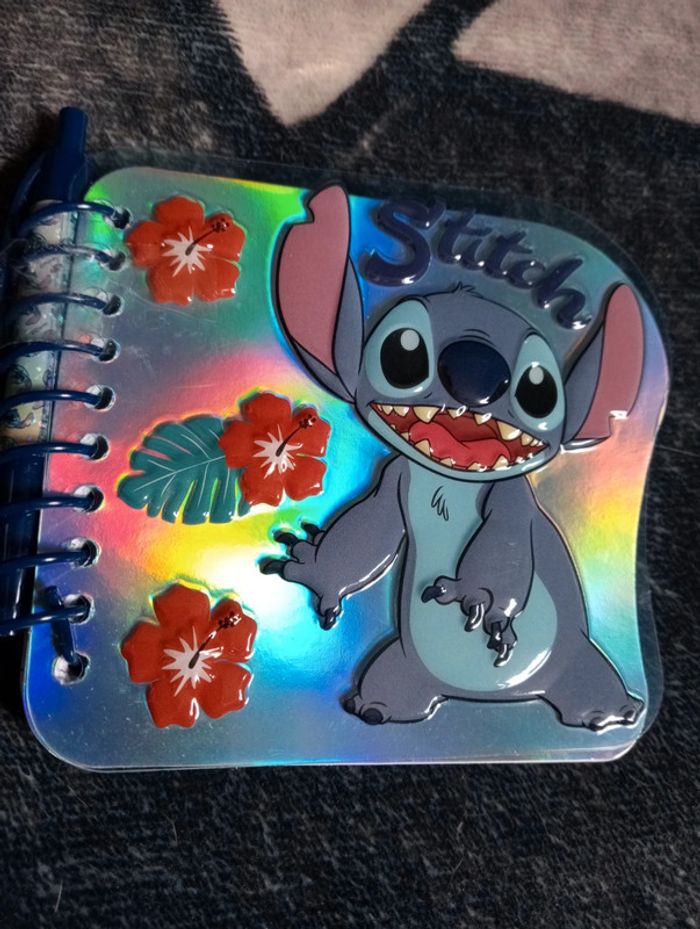 Carnet de notes stitch Disney avec stylo - photo numéro 3