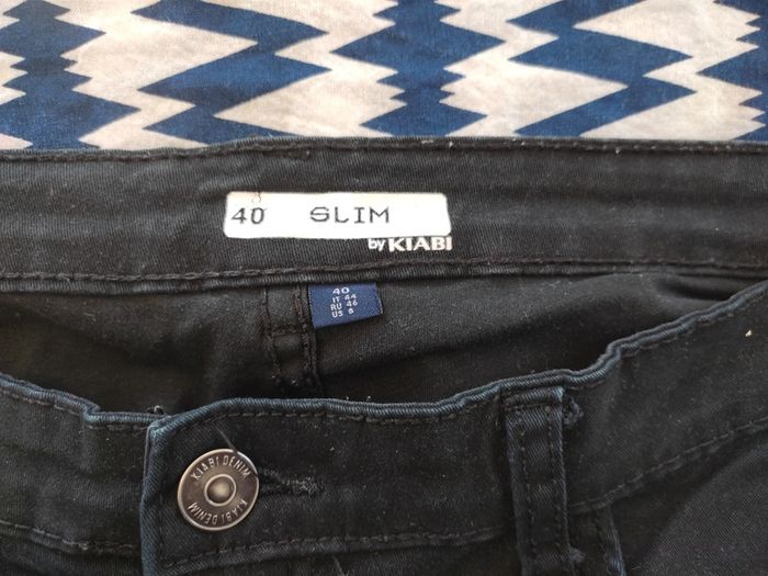 Jean slim noir Kiabi 40 - photo numéro 3