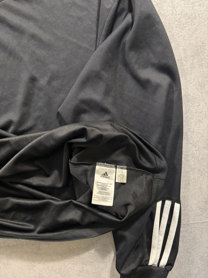T-Shirt Manche longue Y2k / Vintage Adidas Noir et Blanc Taille XL - photo numéro 6