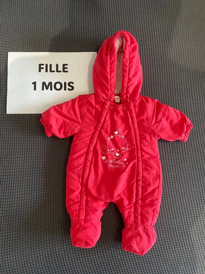 Combinaison fille 1 mois