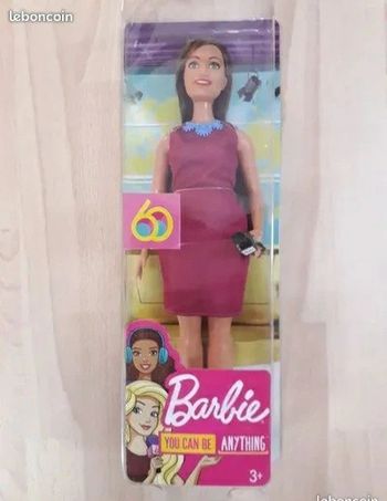 Poupée Barbie Journaliste 60ème anniversaire neuve ds son emballage