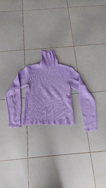 Pull à col roulé mauve Mim taille M / 38