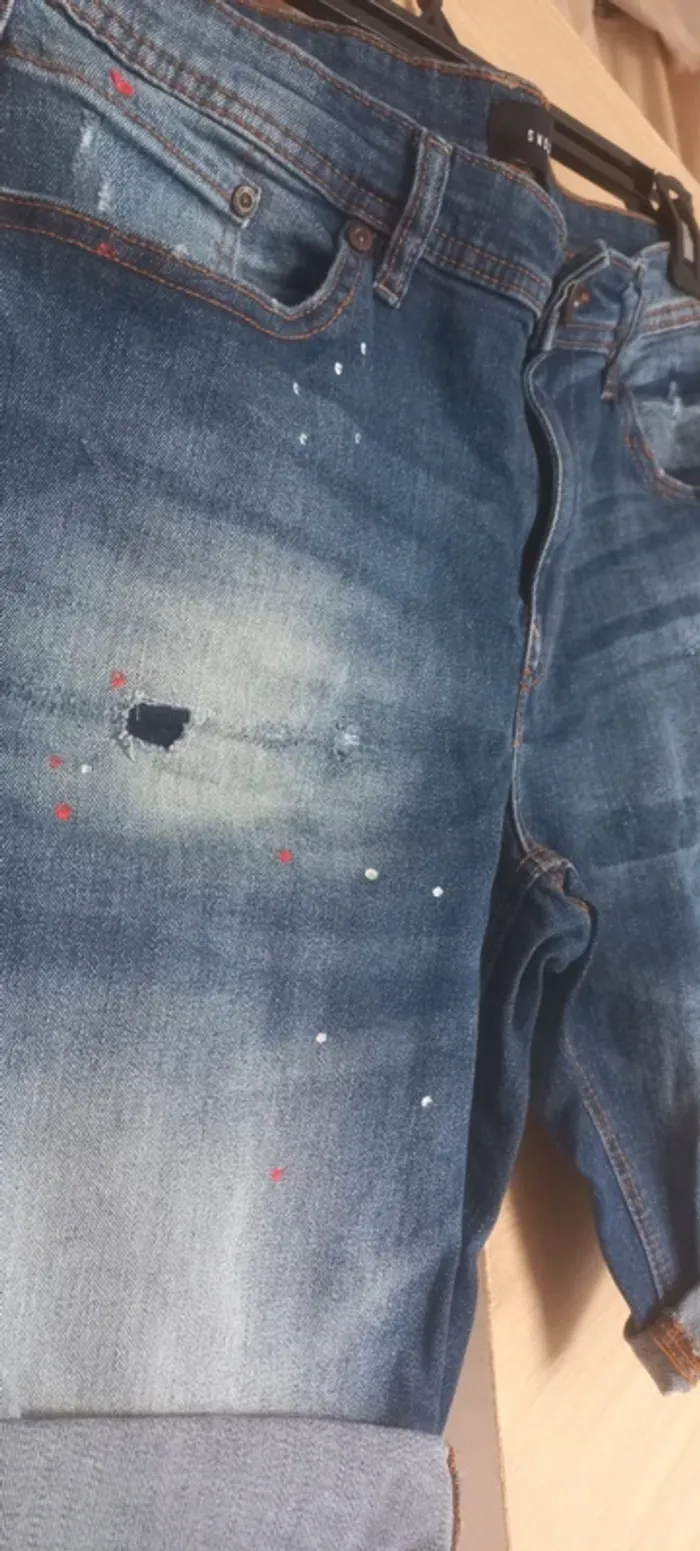 Bermuda smog Denim tres bon etat - photo numéro 3