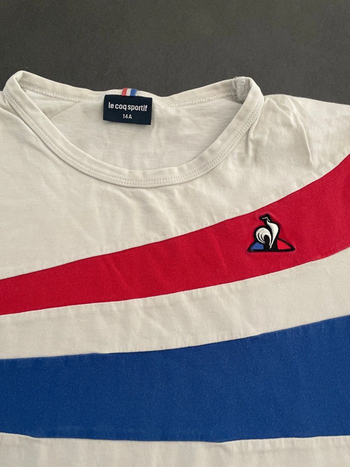 Le coq sportif tee shirt enfant garçon taille 14 ans - photo numéro 2