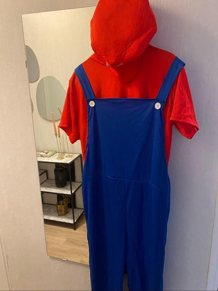 Déguisement plombier Mario neuf Halloween - photo numéro 2