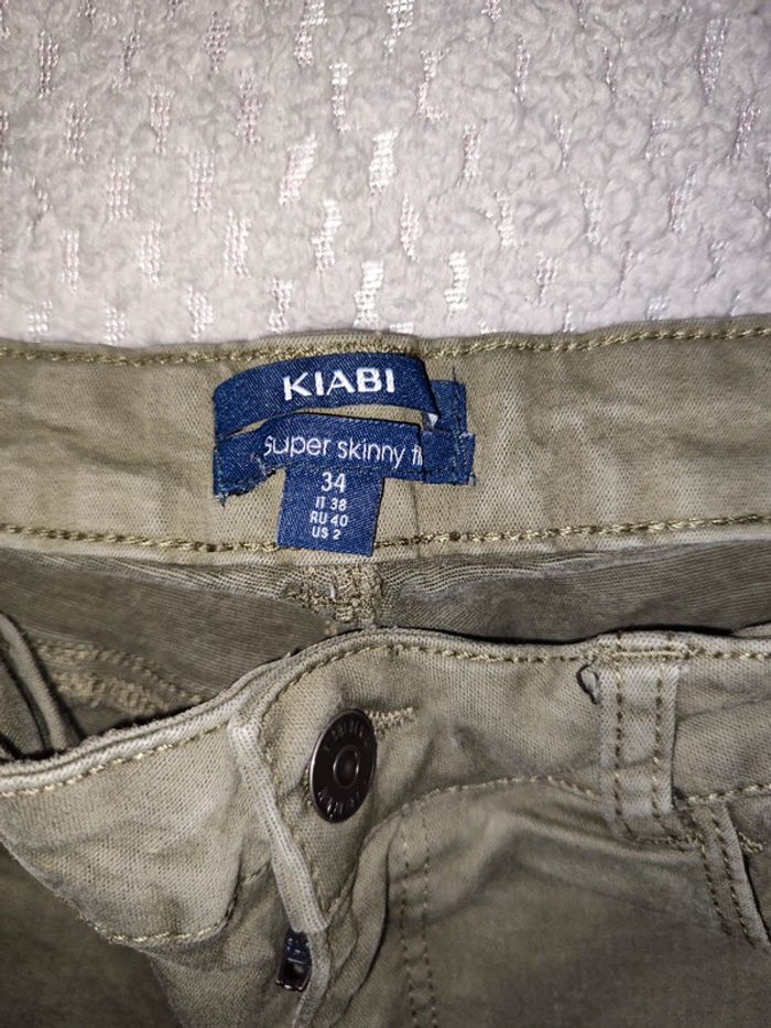 Jean kaki troué skinny - photo numéro 4