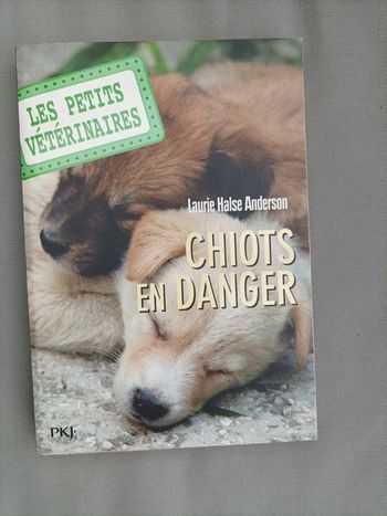 Livre "les petits vétérinaires : chiots en danger" tome 1