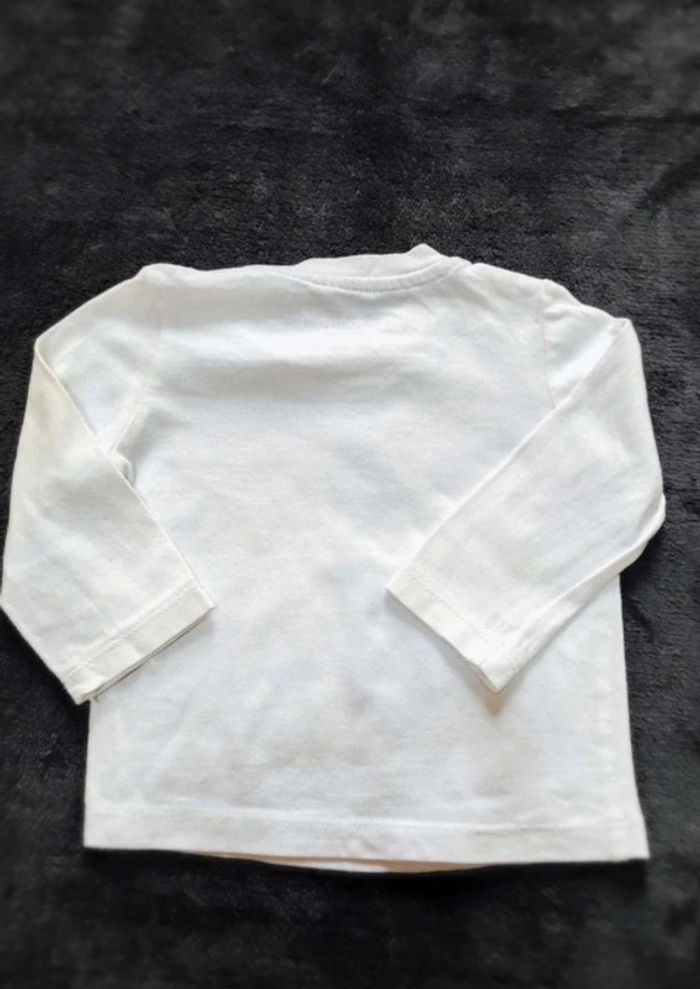 Tee shirt manches longues 9mois cravate - photo numéro 2