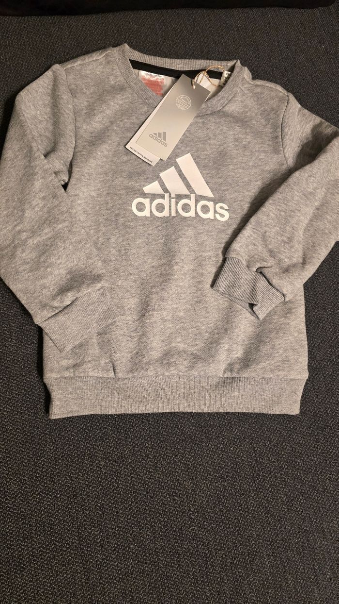 NEUF (non porté) 🏷🤩😍💙superbe jogging ADIDAS  molleton 3 ans unisex 🤩😍💙 - photo numéro 8