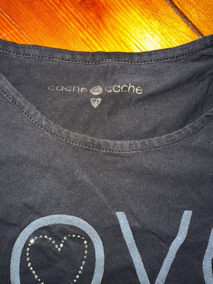 TEE shirt cache cache t1 cœur - photo numéro 2