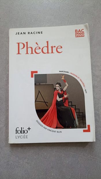 livre de poche lycée bac Phède Jean Racine Folio plus