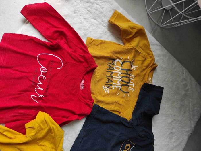 Lot tee shirt manches longues 1 mois - photo numéro 2