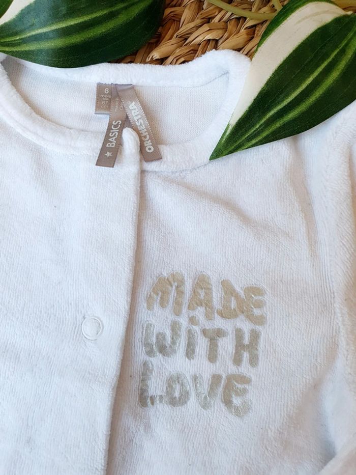 Lot de 2 pyjamas velours bébé fille 6 mois Orchestra - photo numéro 5