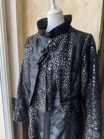 Manteau mi-long noir Fille des sables 44
