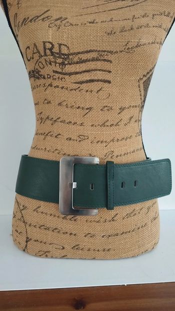 Ceinture large vert foncé 90 cm