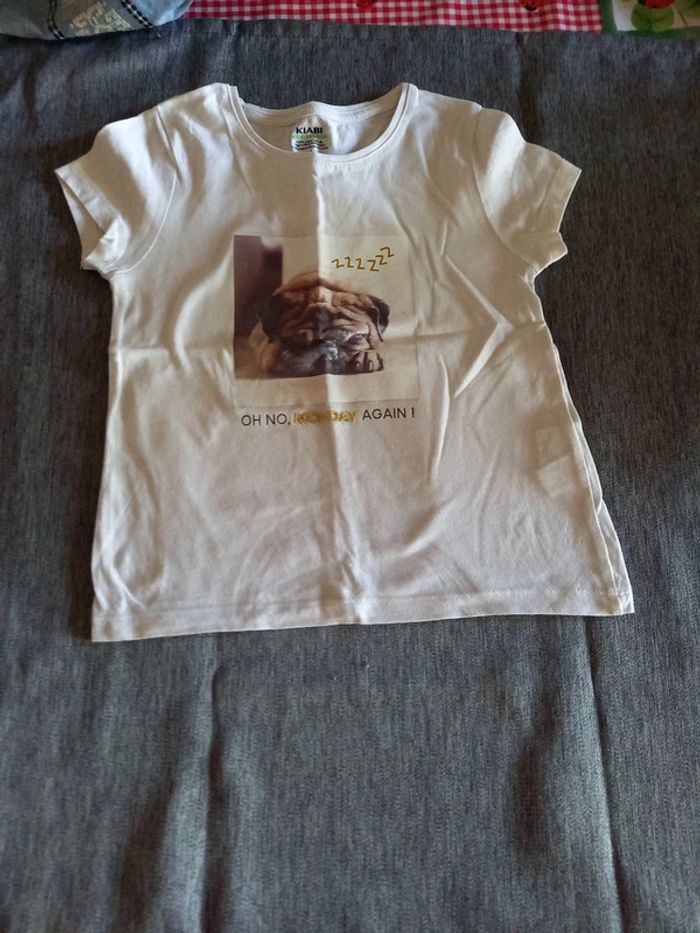 Tee shirt manche courte blanc