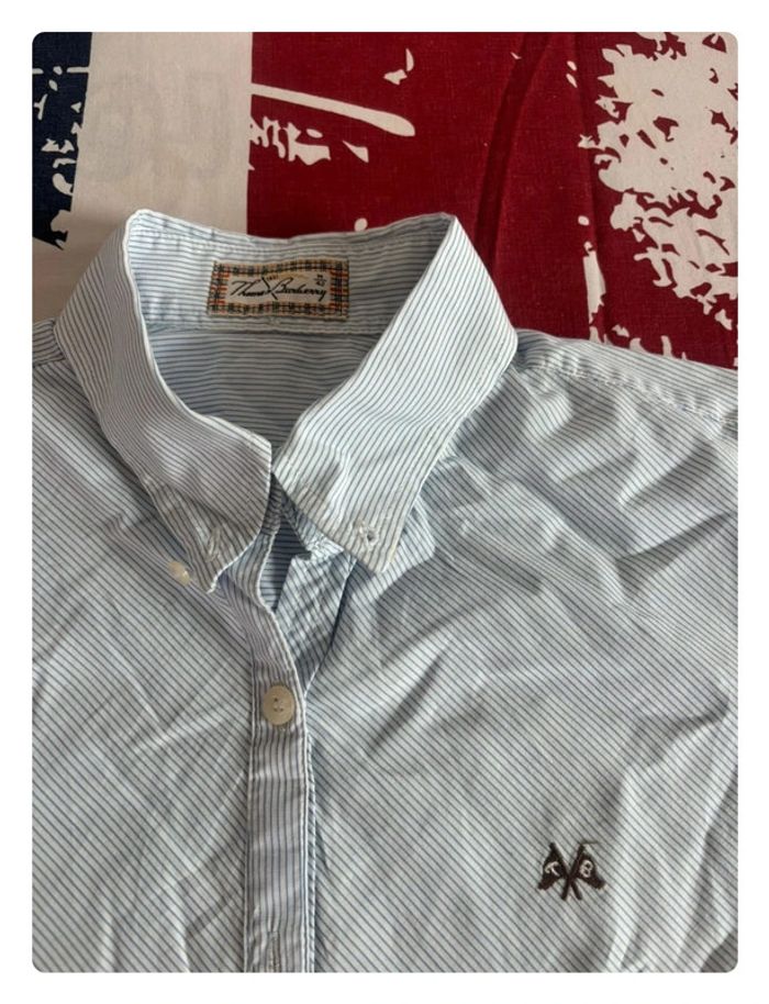 Chemise à rayures Thomas Burberry taille S/M - photo numéro 2