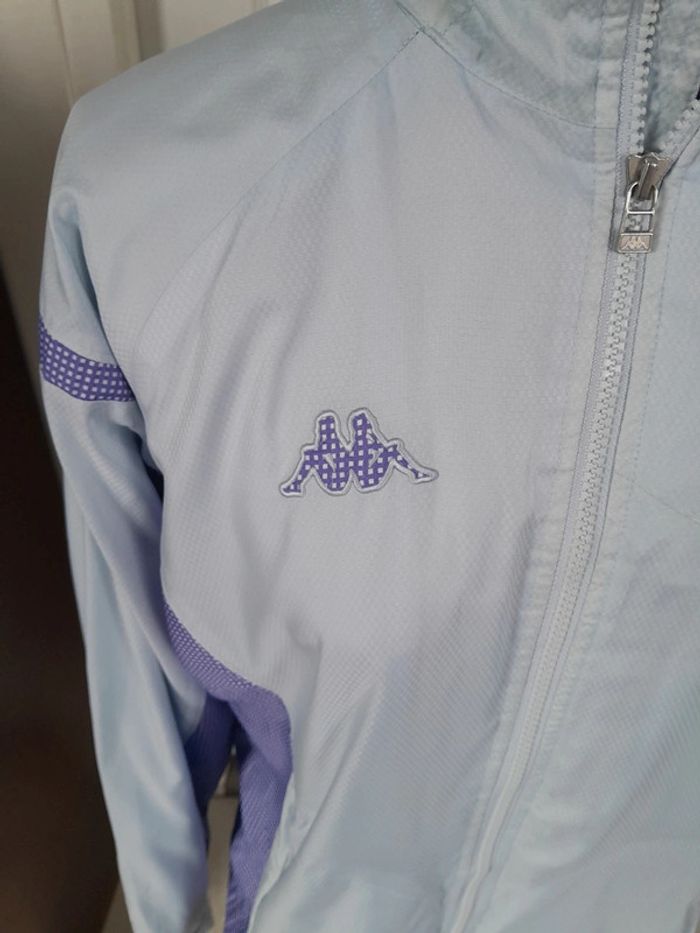 J coupe vent veste zippée petit carreau vichy vintage Kappa modèle aerotec - photo numéro 2