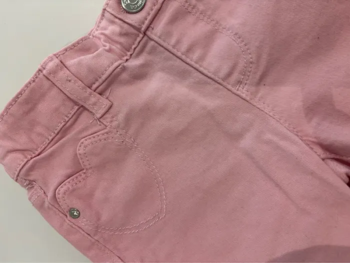 Jeans/jegging rose cœur 3-4 ans > 104 cm - photo numéro 2