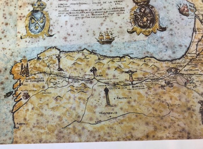 Affiche / Carte Les Chemins Français de Saint Jacques en France et en Espagne Les Amis de Collonges - photo numéro 7
