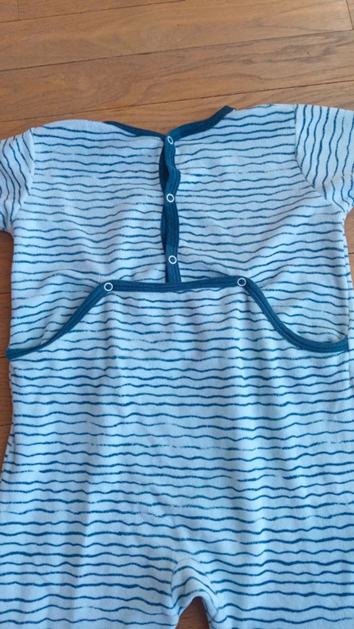 Pyjama marinière velours garçon fille Petit Bateau 24 mois - photo numéro 9