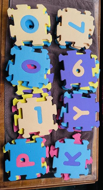 Tapis mousse carré enfant