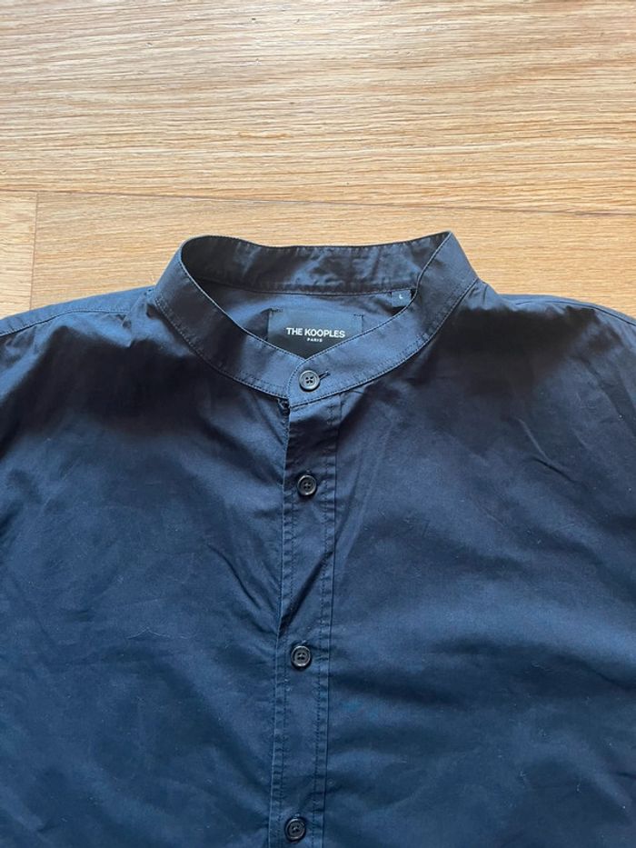 👔 Chemise homme The Kooples noire col Mao 100% coton – Taille L – Très bon état - photo numéro 3