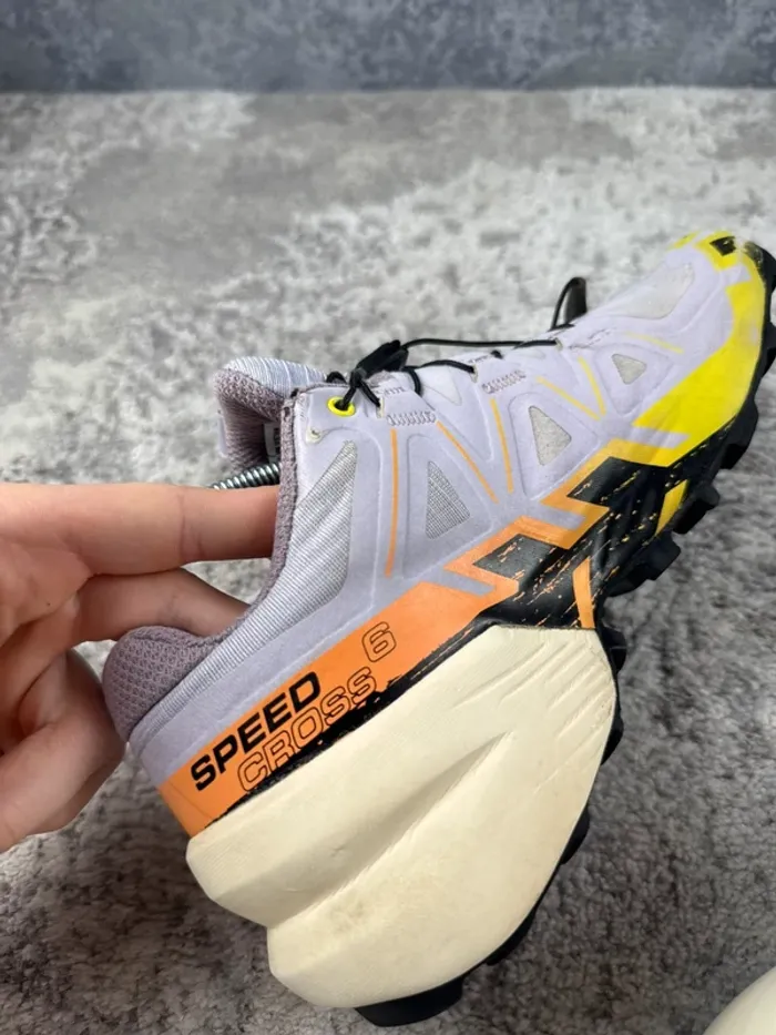 Salomon SpeedCross 6 - Purple & Yellow & Orange - photo numéro 18