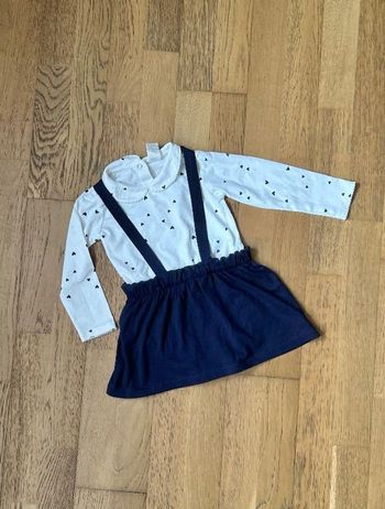 Ensemble body + jupe fille 9-12 mois H&M