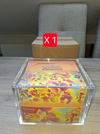 Protection acrylique display mini tin ×10 Pokémon aimantée épaisse 8mm anti uv