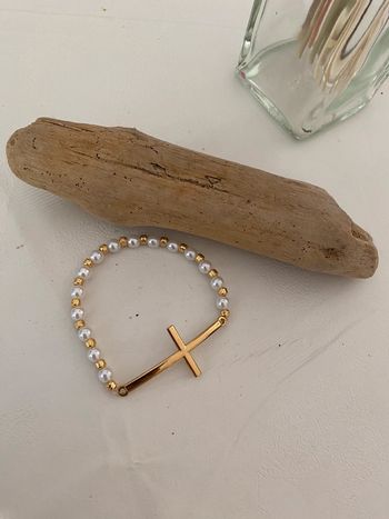 Bracelet acier perle