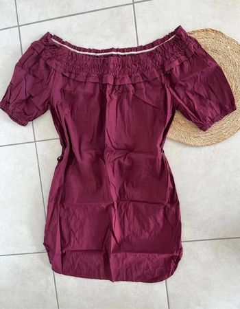 Robe été bordeaux Taille unique