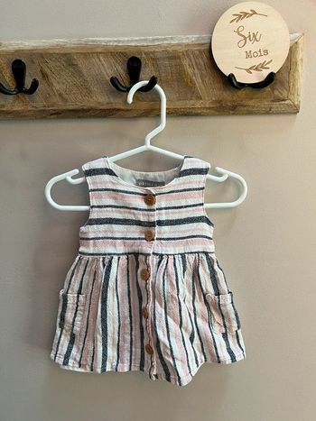 Robe rayée 6 mois