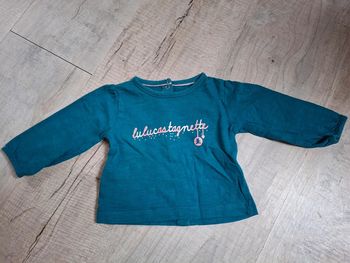 Tee shirt manche longue fille 3 mois