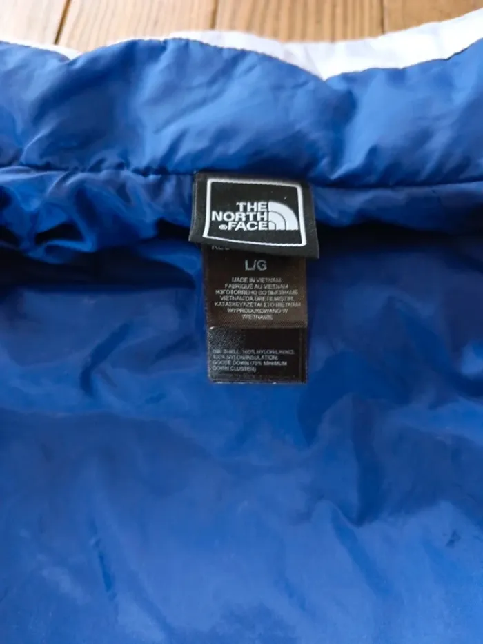 Doudoune femme the North face 550 plume d'oie blanc nacré L/G - photo numéro 9