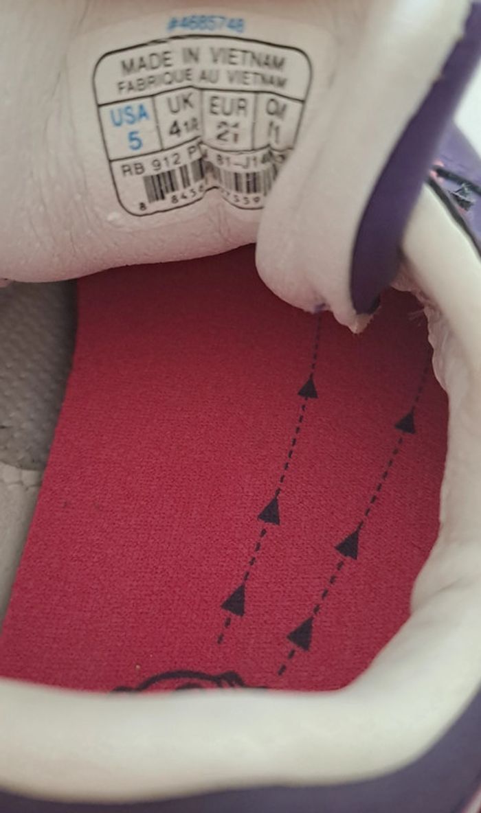 Baskets Reebok Pointure 21 - photo numéro 4