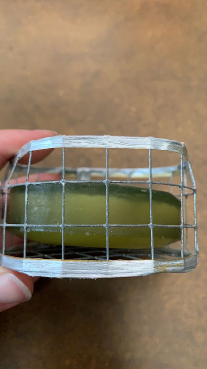 Savon de parfumeur avec fleur vert - photo numéro 2