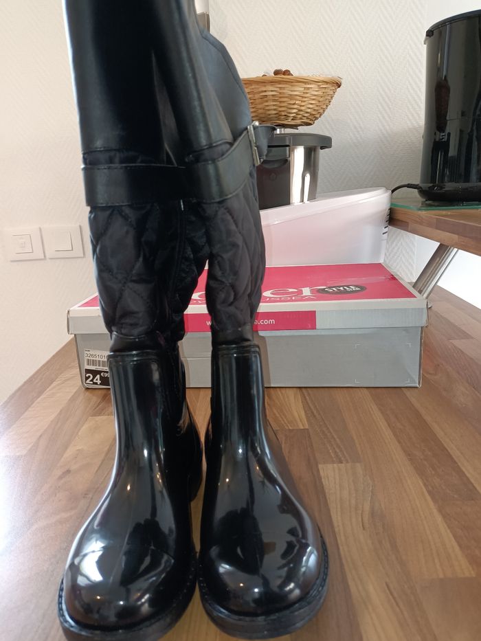 Bottes de pluie noires 36 - photo numéro 4
