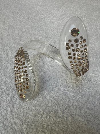 bracelet cristaluna serpenti en cristal acrylique transparent swarovski 400 776 18 neuf